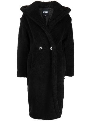 Apparis Mia hooded coat - Black