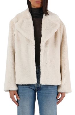 Apparis Milly Recycled Polyester Faux Fur Jacket in Oat