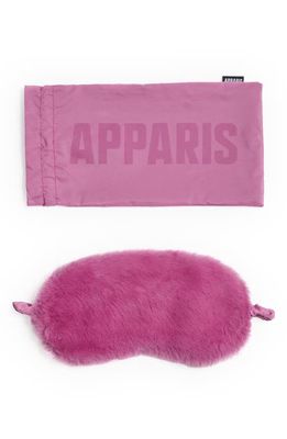 Apparis Naya Faux Fur Sleep Mask in Sugar Pink