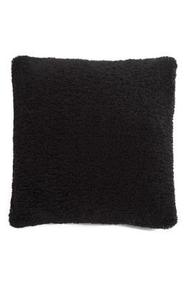 Apparis Nitai Faux Fur Accent Pillow Cover in Noir