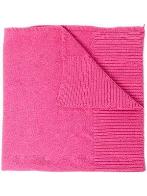 Apparis ribbed knit scarf - Pink