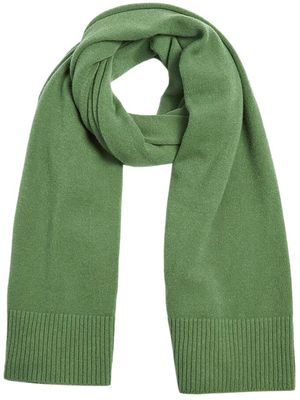 Apparis ribbed-trim detail scarf - Green