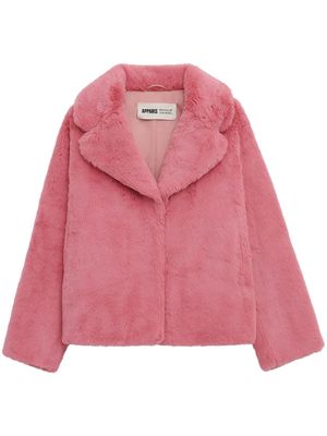 Apparis X Mansur Gavriel faux-fur coat - Pink