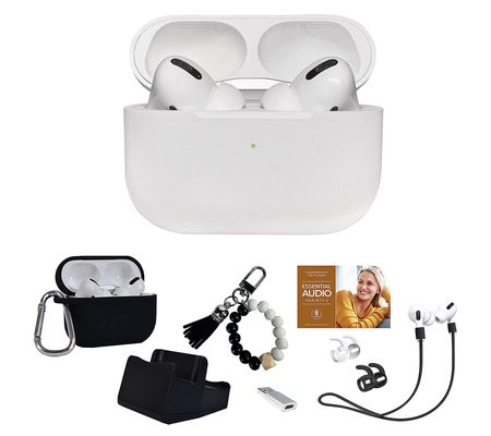 Apple AirPod Pro with Charm Keychain, Voucher& Accessories