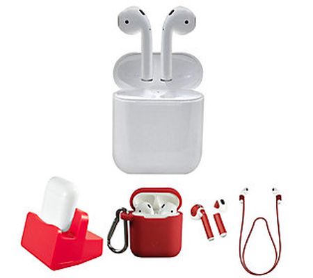 Apple AirPods 2nd Generation w/ Wired Charging Case & Acces.