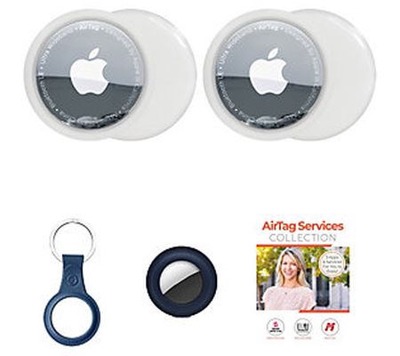 Apple AirTag 2-Pack with TPU Keychain and Vouch r