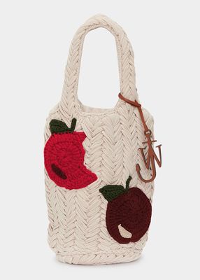 Apple Knitted Shopper Tote Bag