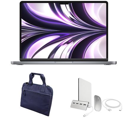 Apple Refurbished 2022 Macbook Air 13" M2 256GB Bundle