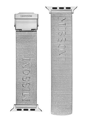 Apple Watch® Stainless Steel Bracelet Watch/24MM
