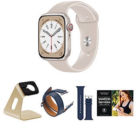 Apple Watch Series 8 41mm S/M GPS & Cellular w/ Accessories