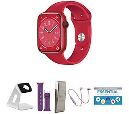 Apple Watch Series 8 45mm S/M GPS Smartwatch w/ Accessories