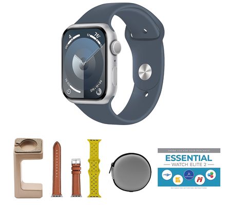 Apple Watch Series 9 41mm M/L GPS Smartwatch Bundle