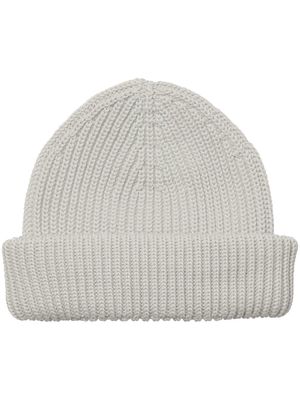 Applied Art Forms ribbed merino-wool beanie - Grey