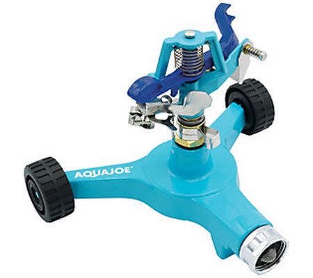 Aqua Joe Impulse 360 Degree Sprinkler with Whee ls