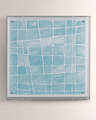 Aquamarine Squares Wall Art
