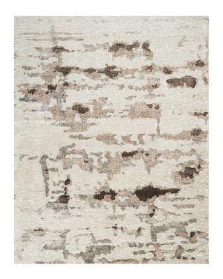 Aquarelle Natural Truffle Hand-Knotted Rug, 10' x 14'