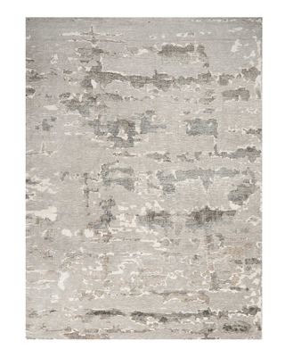 Aquarelle Natural Truffle Hand-Knotted Rug, 8' x 10'
