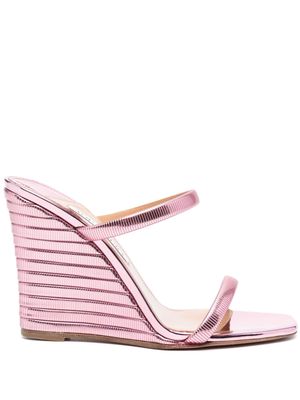 Aquazzura 105mm grosgrain-inspired sandals - Pink