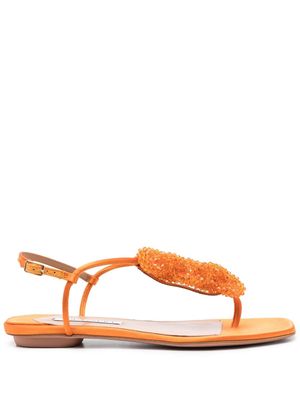 Aquazzura Chain Of Love thong sandals - Orange