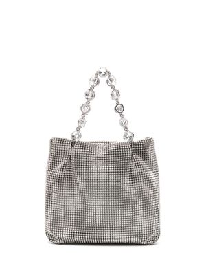 Aquazzura Crystal Galactic rhinestone-embellished tote bag - Silver