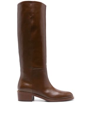 Aquazzura Sellier 40mm leather boots - Brown