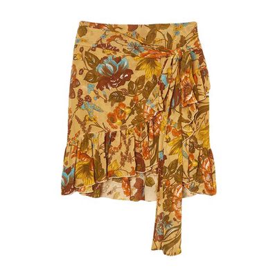 Aquila skirt in printed crepon