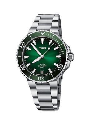 Aquis Date Cal 400 Green Dial Watch - Green