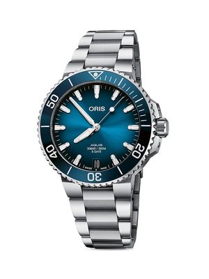 Aquis Date Calibre 400 Stainless Steel Watch - Sapphire