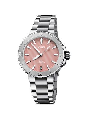 Aquis Date Mother-Of-Pearl Dial Watch