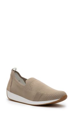 ara Leena Sneaker in Sand Wovenstretch