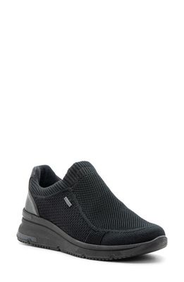 ara Nassau Waterproof Slip-On Sneaker in Black