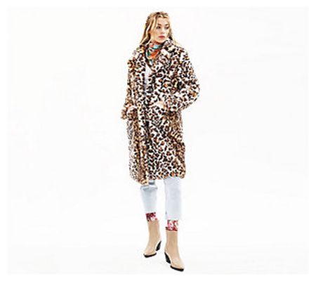 Aratta Leopard Faux Fur Coat