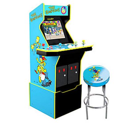Arcade1Up The Simpsons 4-Player Arcade W/Riser & Stool