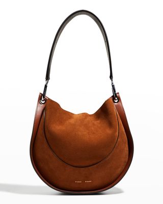 Arch Mix-Leather Shoulder Bag