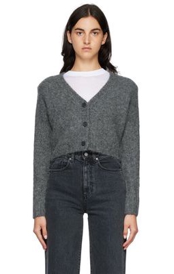 Arch The SSENSE Exclusive Gray Cropped Cardigan
