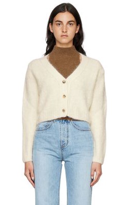 Arch The SSENSE Exclusive Off-White Cropped Cardigan