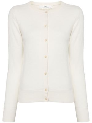 arch4 Nappa cashmere cardigan - White