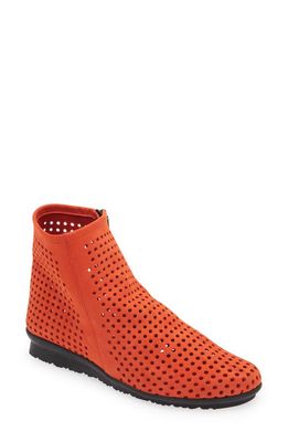 Arche Perforated Wedge Bootie in Balise