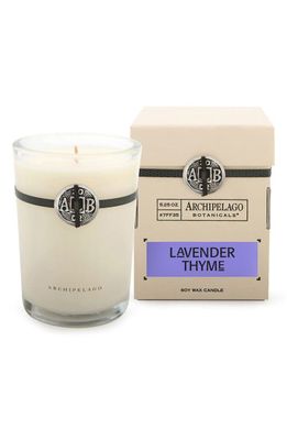 Archipelago Botanicals Signature Soy Wax Candle in Lavender Thyme
