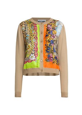 Archive Leopard Floral Cotton Cardigan