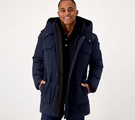 Arctic Expedition Men's Down Parka with Fixed Hood