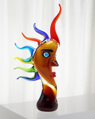 Arcus Rainbow Art Glass Figurine - 8" x 7.75" x 17.25"