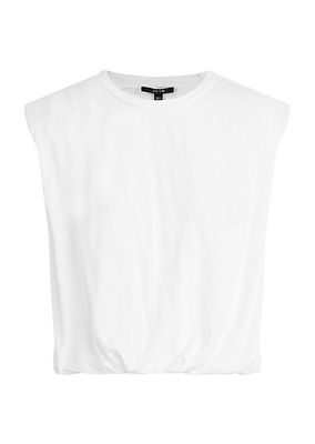 Arden Padded Cotton-Blend Sleeveless T-Shirt