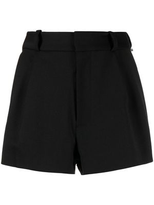 AREA bow-detail high-waisted shorts - Black