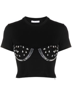 AREA crystal-cup T-Shirt - Black
