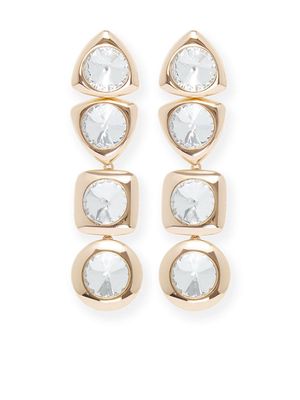 AREA Crystal Drop earrings - Gold