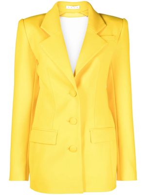 AREA crystal-embellished blazer minidress - Yellow