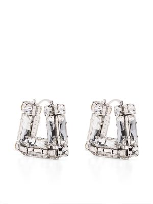 AREA crystal-embellished earrings - Silver