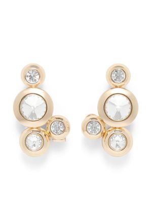 AREA crystal-embellished polished earcuffs - Gold