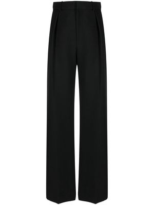 AREA cut-out high-waisted trousers - BLACK